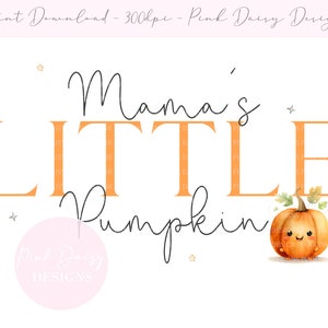 La piccola zucca di mamma PNG, Baby Halloween Pumpkin PNG, Halloween Little Pumpkin, Download digitale istantaneo, Disegni di sublimazione
