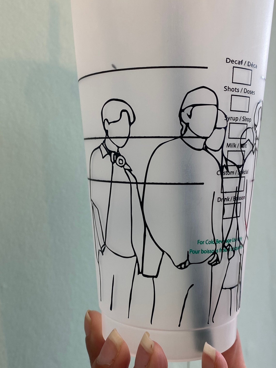 BTS Logo Inspired Reusable Personalised Starbucks Cold Coffee - Etsy UK