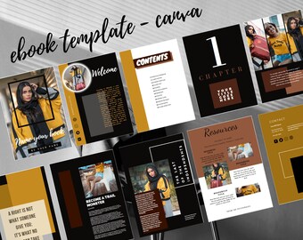 E-boeksjabloon, e-boekcanva, bewerkbaar werkboek, brandingsjabloon