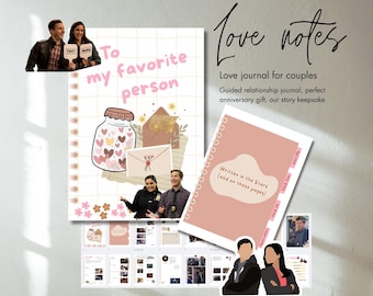 Notitieboekset met liefdesverhaal | Romantisch cadeau voor koppels, aandenken jubileum