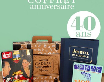 Coffret Anniversaire vintage les années 1980 - 40 ans année 1984