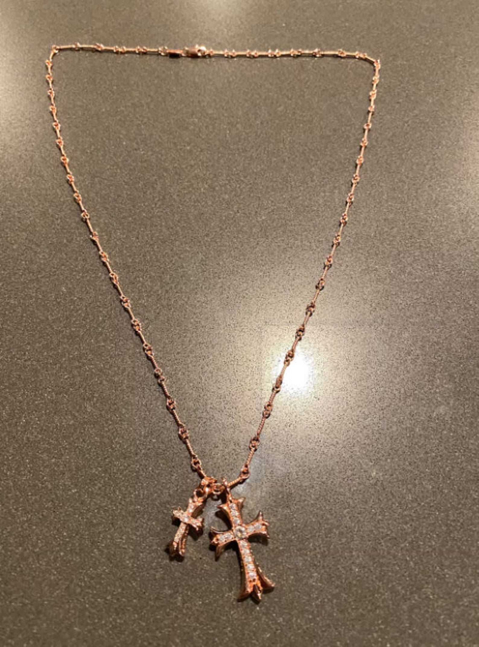 Chrome Hearts necklace cross style is very design cool and Etsy