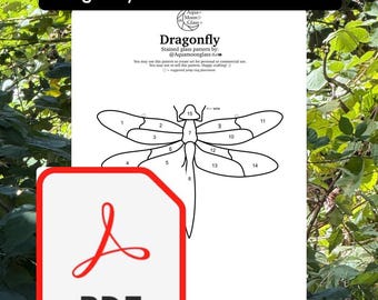 Dragonfly Stained Glass Pattern