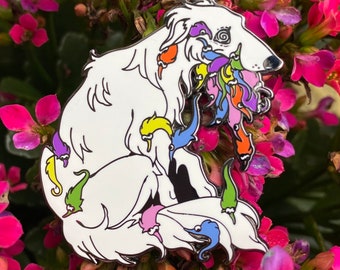 King of Worms Fursona Pin