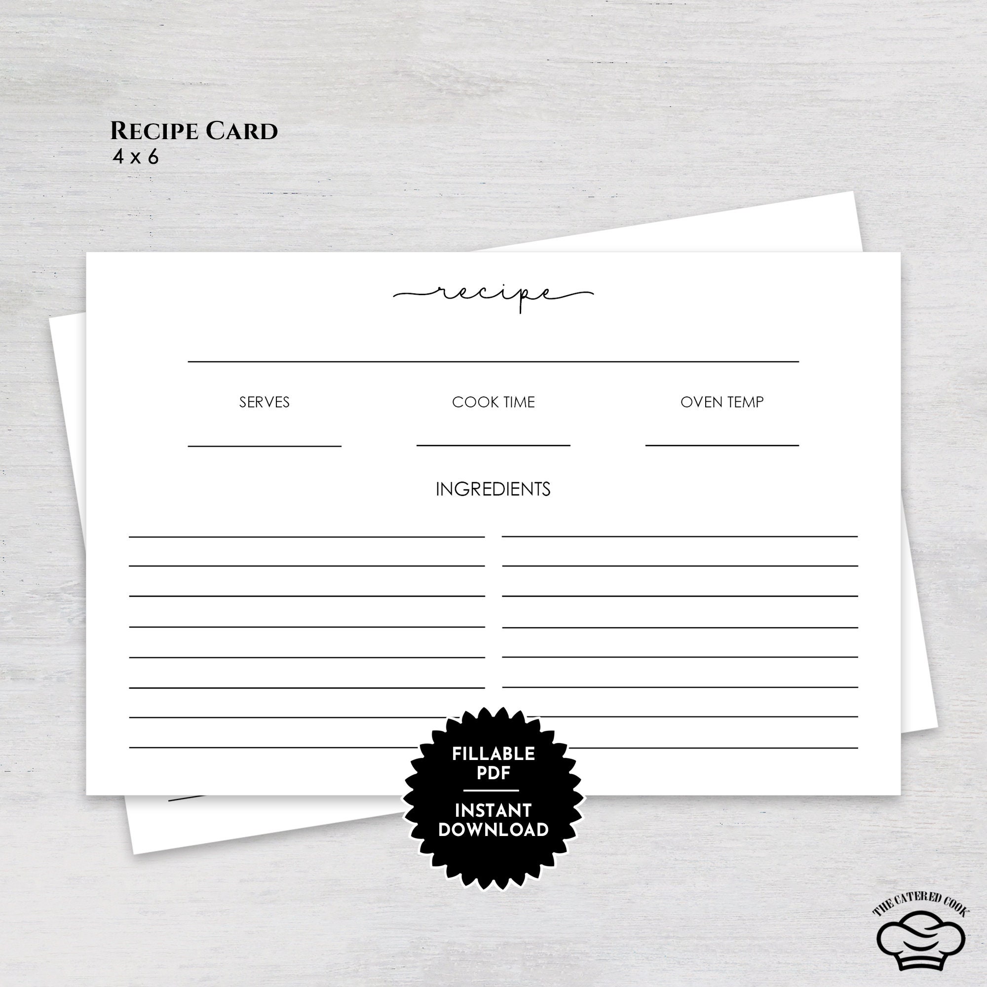 Recipe Cards 4x6double Sided Candy Cake Design Blank Recipe - Temu