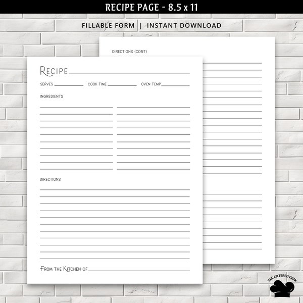 Recipe - Etsy