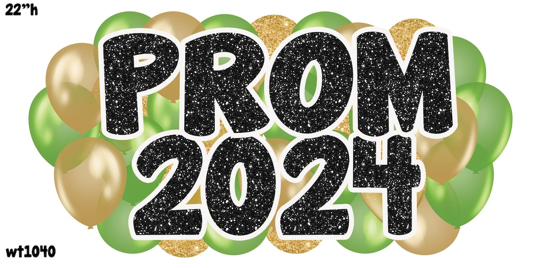  Prom 2024 Prom Night - UV High Resolution Coroplast Printing. QUARTER Illustration 