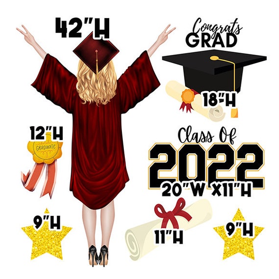 Red/maroon Graduation Cap and Gown Light Hair Light Skin Yard - Etsy Red/maroon Graduation Cap and Gown Light Hair Light Skin Yard - Etsy