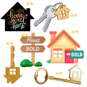 Just Sold | Home Sweet Home | House | Welcome Home | House Warming | Yard Card Set  - UV High resolution Coroplast printing. HALF SHEET