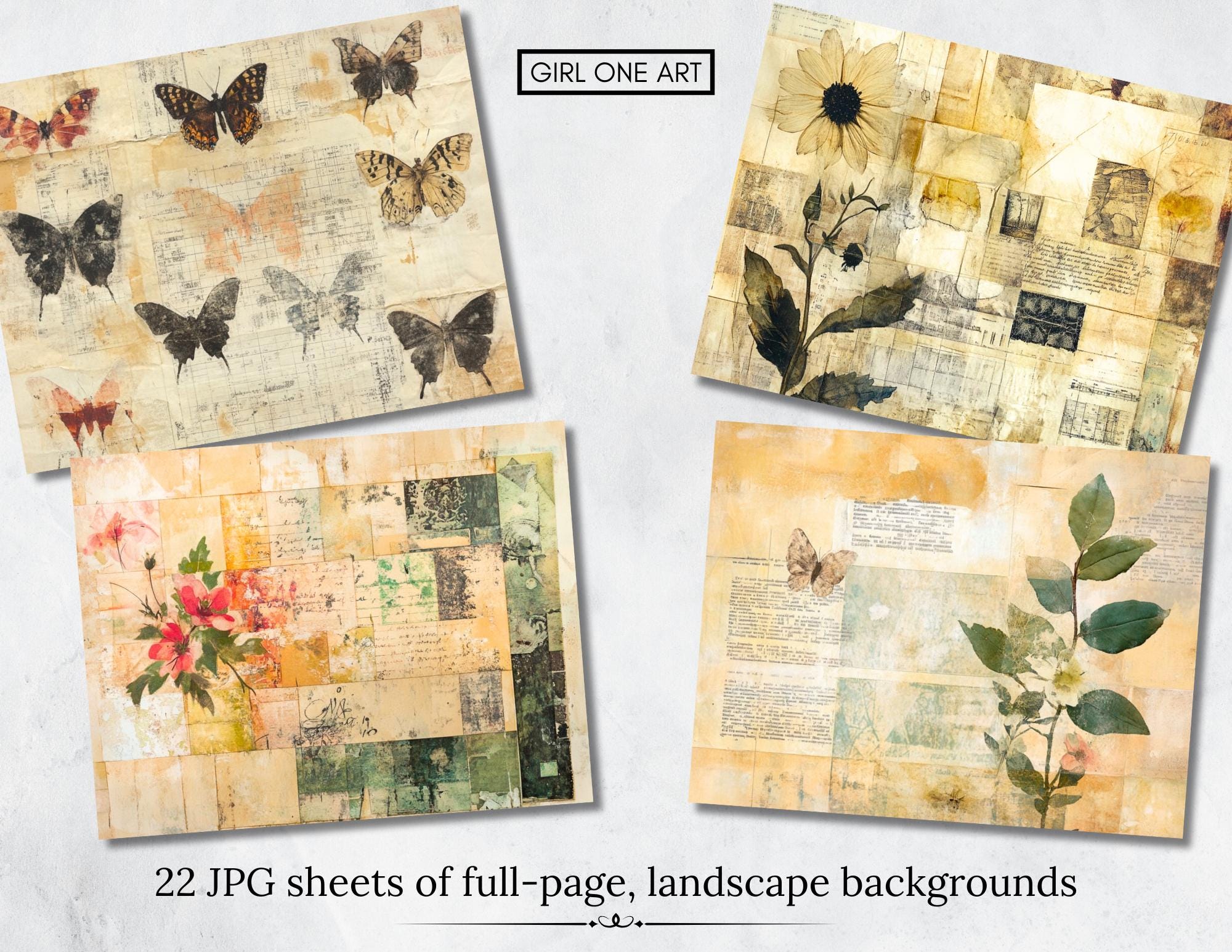 Mixed Media Grunge Junk Journal Kit: Industrial Ephemera, Steampunk ...