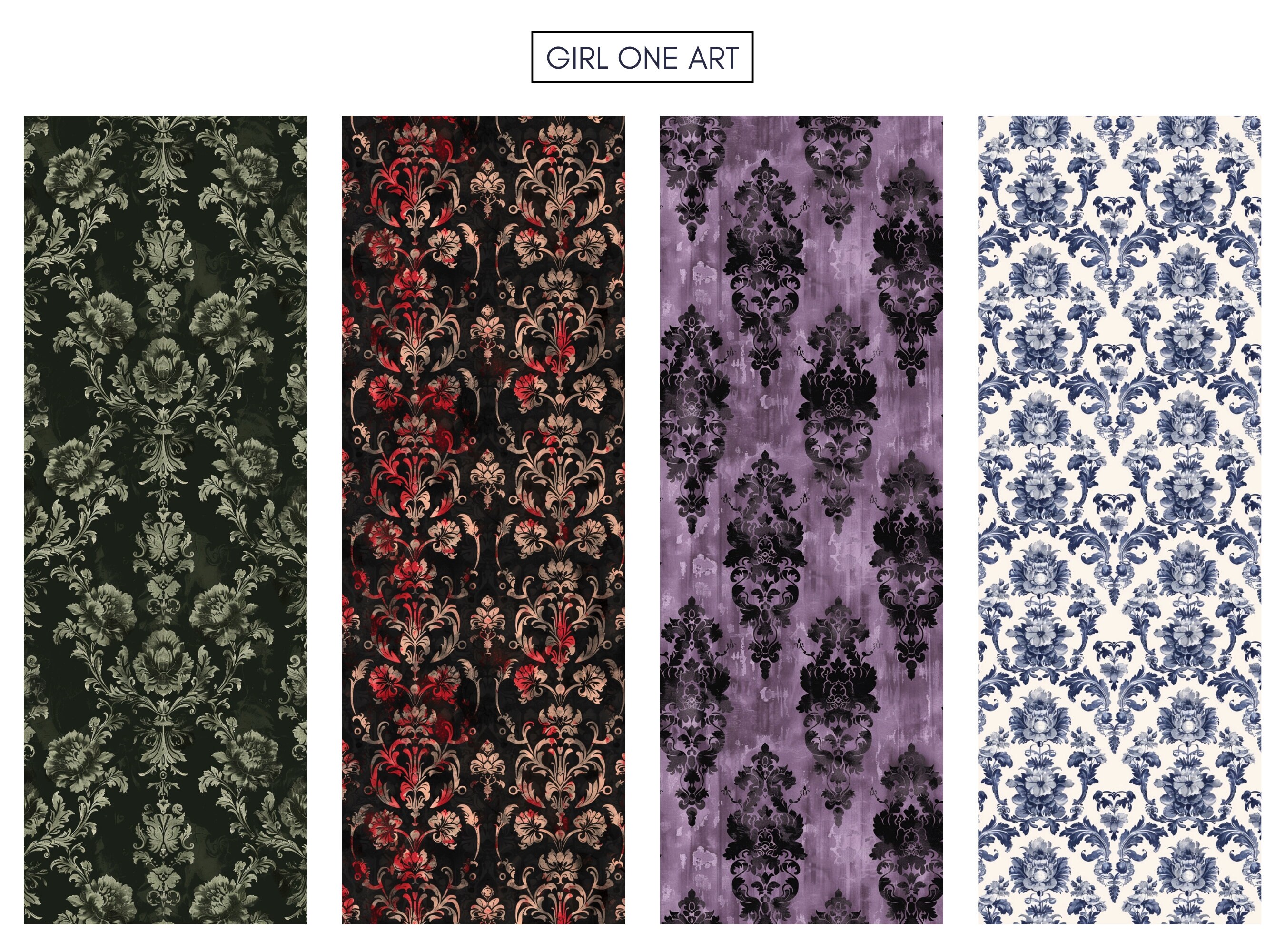 Gothic Seamless Papers Digital Download Commercial Use Vintage ...