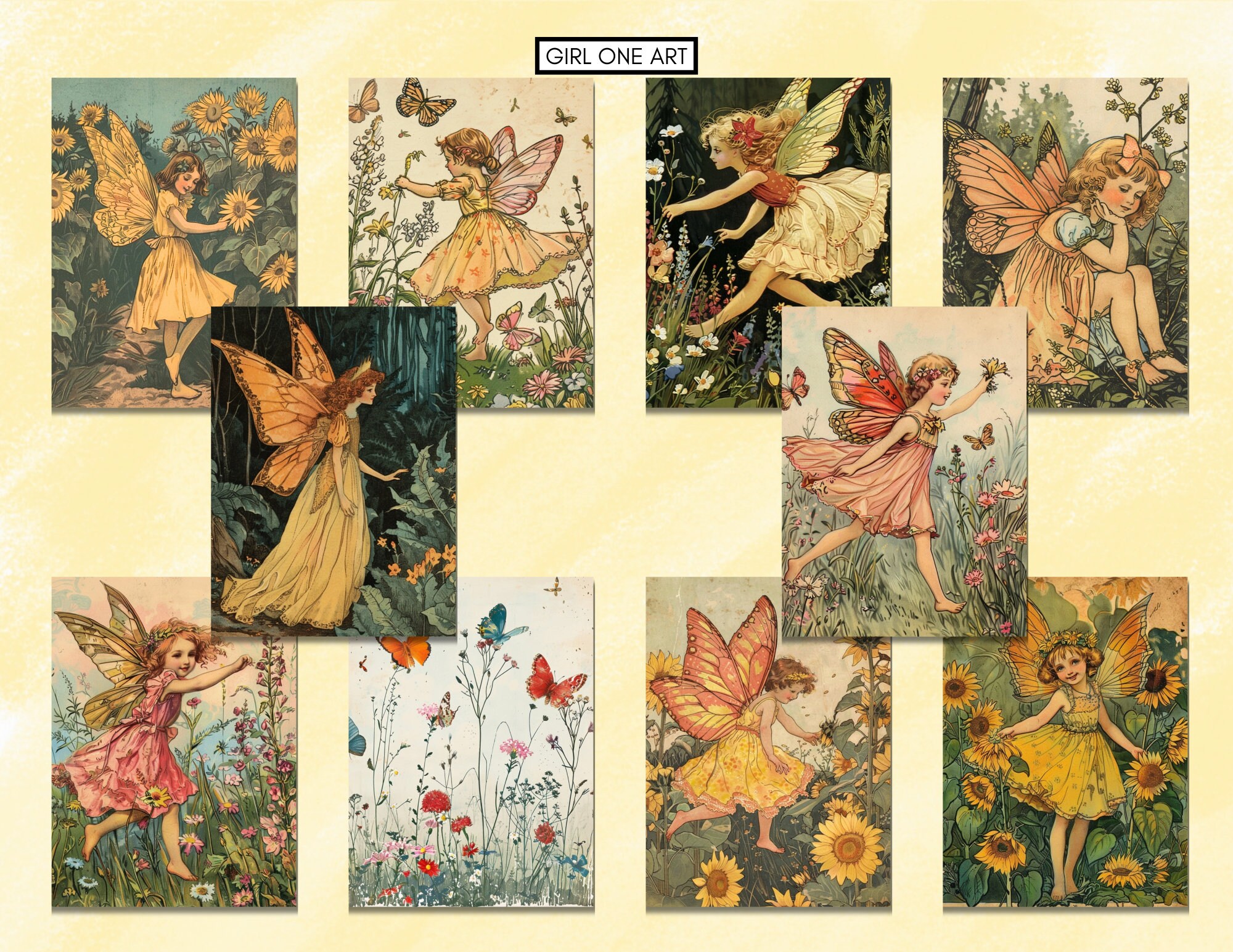 Spring Fairies Junk Journal Pages Digital Download Fairy Scrapbook ...