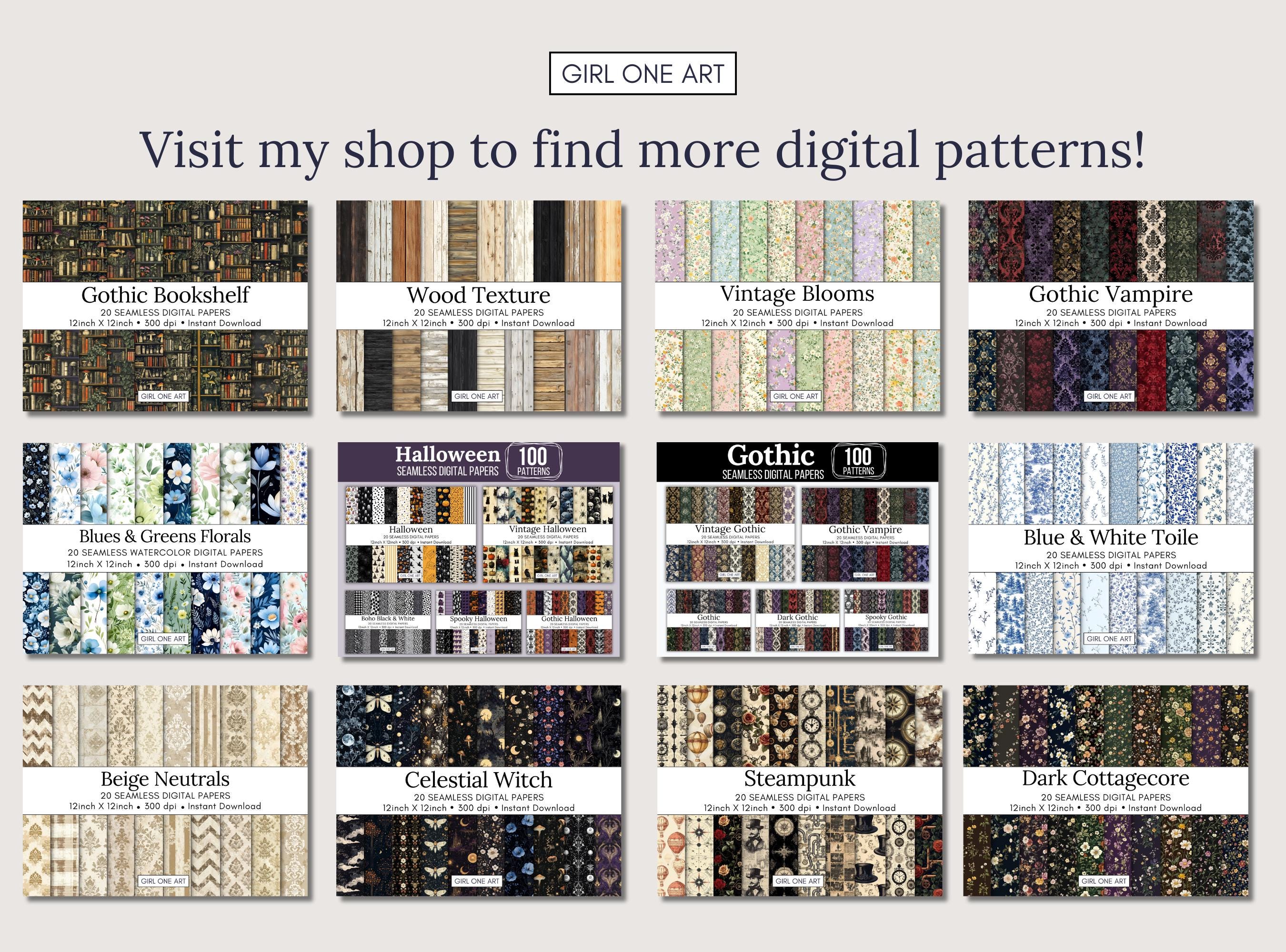 Steampunk Line Texture Grunge Steampunk Textures: Seamless Digital Paper Pack (PDF Included ...