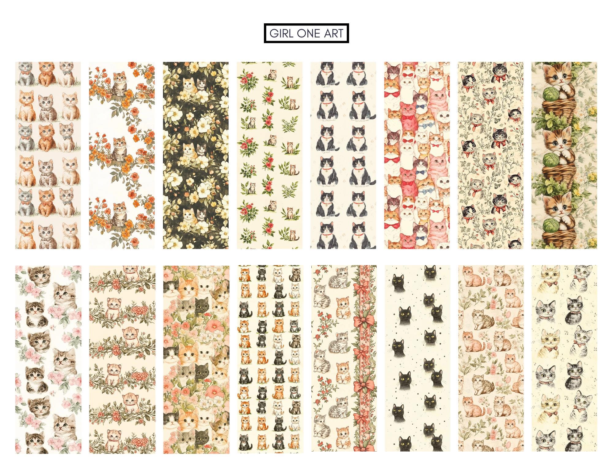 Boho Farm Seamless Paper Mega Bundle: 100 Floral Barnyard Patterns ...