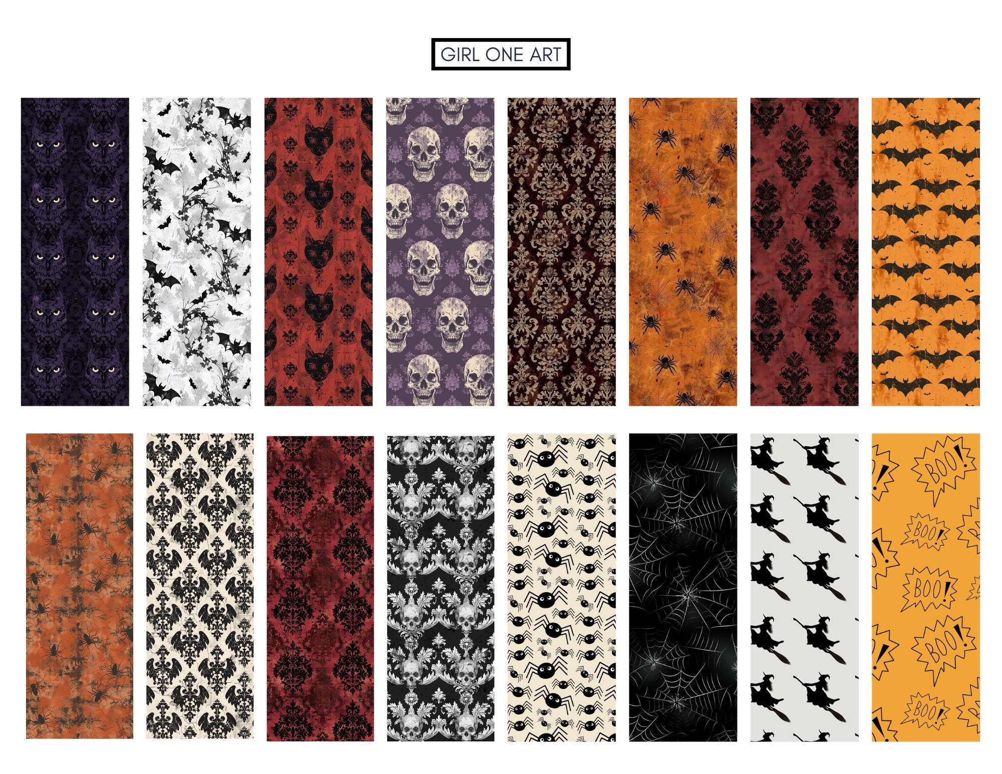 Halloween Seamless Paper Mega Bundle Digital Download Junk Journal ...