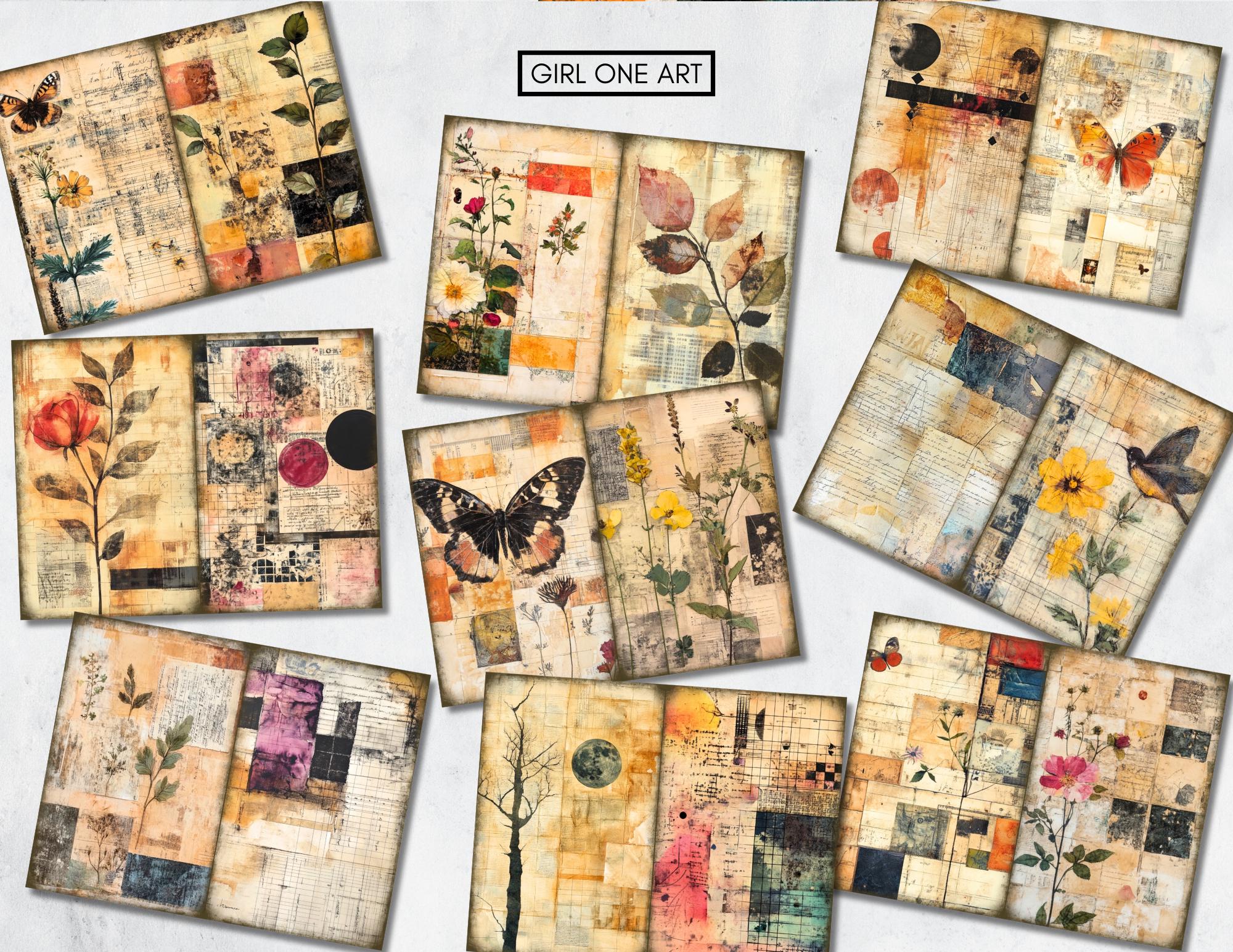 Mixed Media Grunge Junk Journal Kit: Industrial Ephemera, Steampunk ...