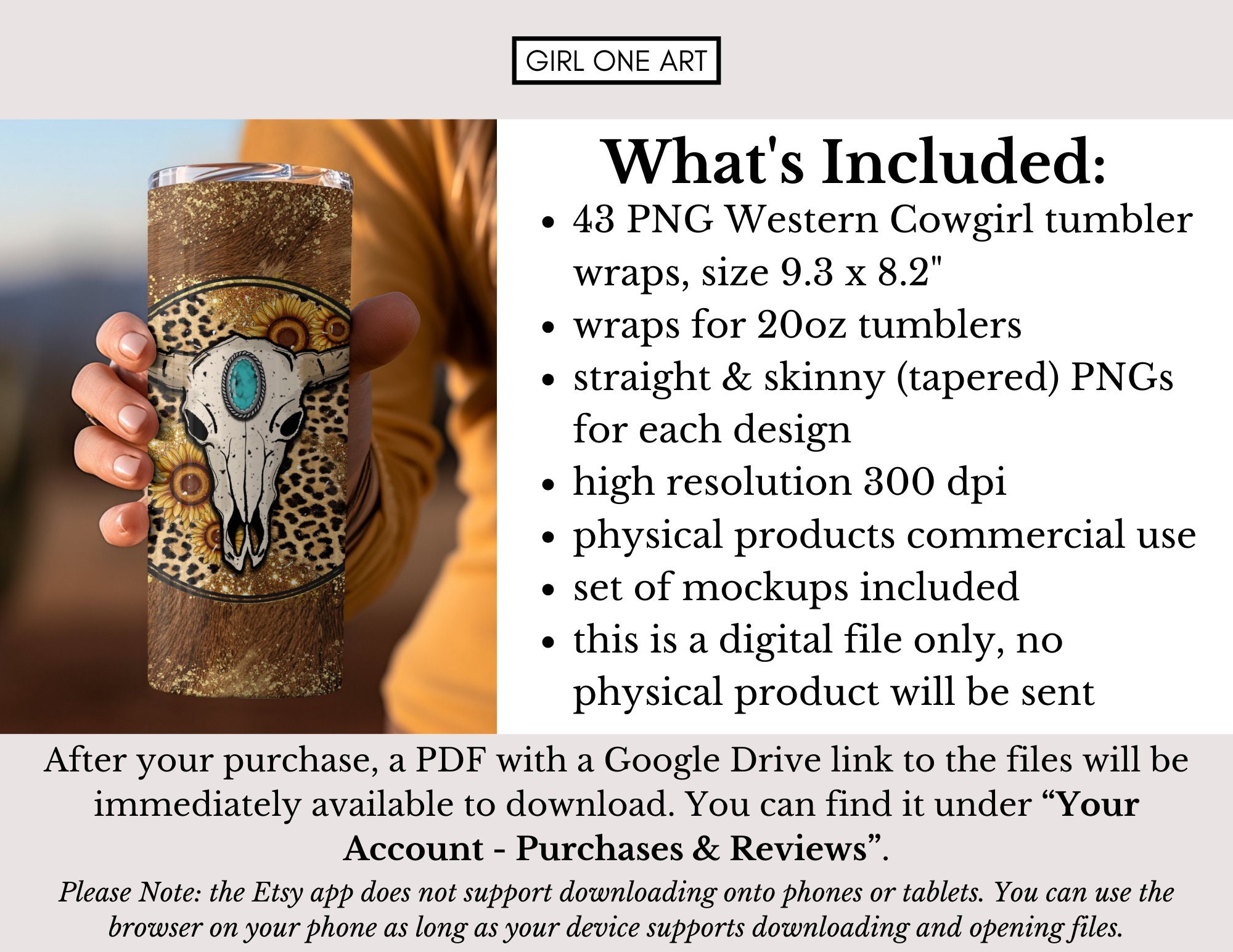Cowgirl Tumbler Wrap Bundle 20oz Skinny & Straight PNG Country Western ...