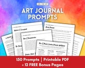 Art Journal Prompts: Beginner Artist Tools & Inspiration (PDF)