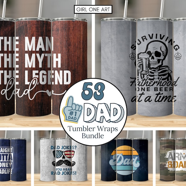 Papá Tumbler Wrap Bundle 20oz Flaco Recto Hombre Divertido Dice Sublimación Diseño del Día del Padre Papá Vida Digital Descargar Abuelo Padrastro PNG