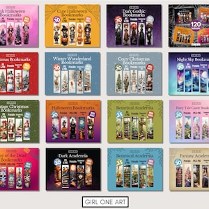 Peut inclure: Une collection de 12 ensembles diff&eacute;rents de signets imprimables sur des th&egrave;mes vari&eacute;s, notamment Halloween, No&euml;l et contes de f&eacute;es. Chaque ensemble comprend 30 signets imprimables, soit un total de 120 signets dans la collection. Les signets sont con&ccedil;us avec des illustrations color&eacute;es et sont parfaits pour les amateurs de livres.