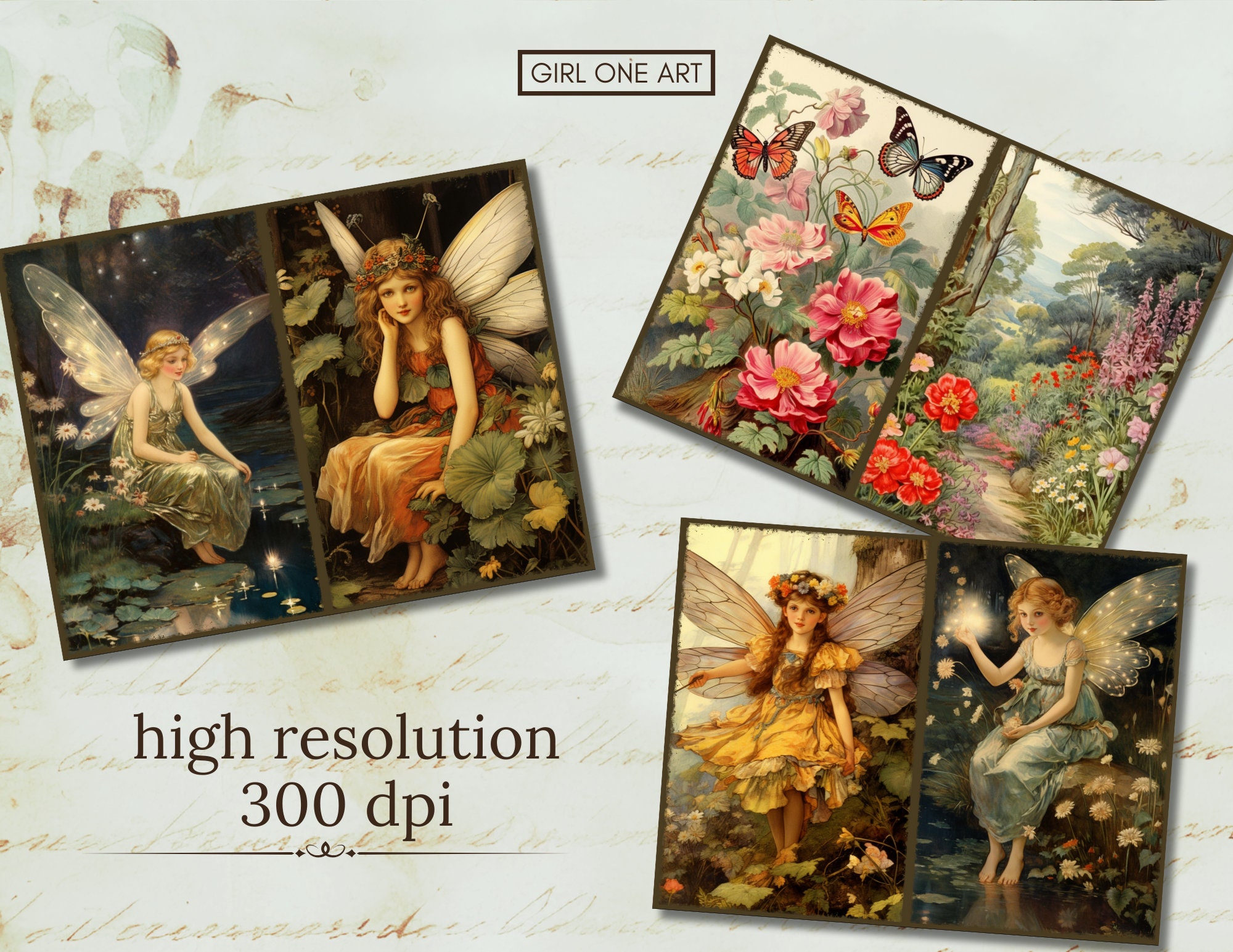 Fairy Forest Junk Journal Kit Instant Download Digital Scrapbook Paper ...