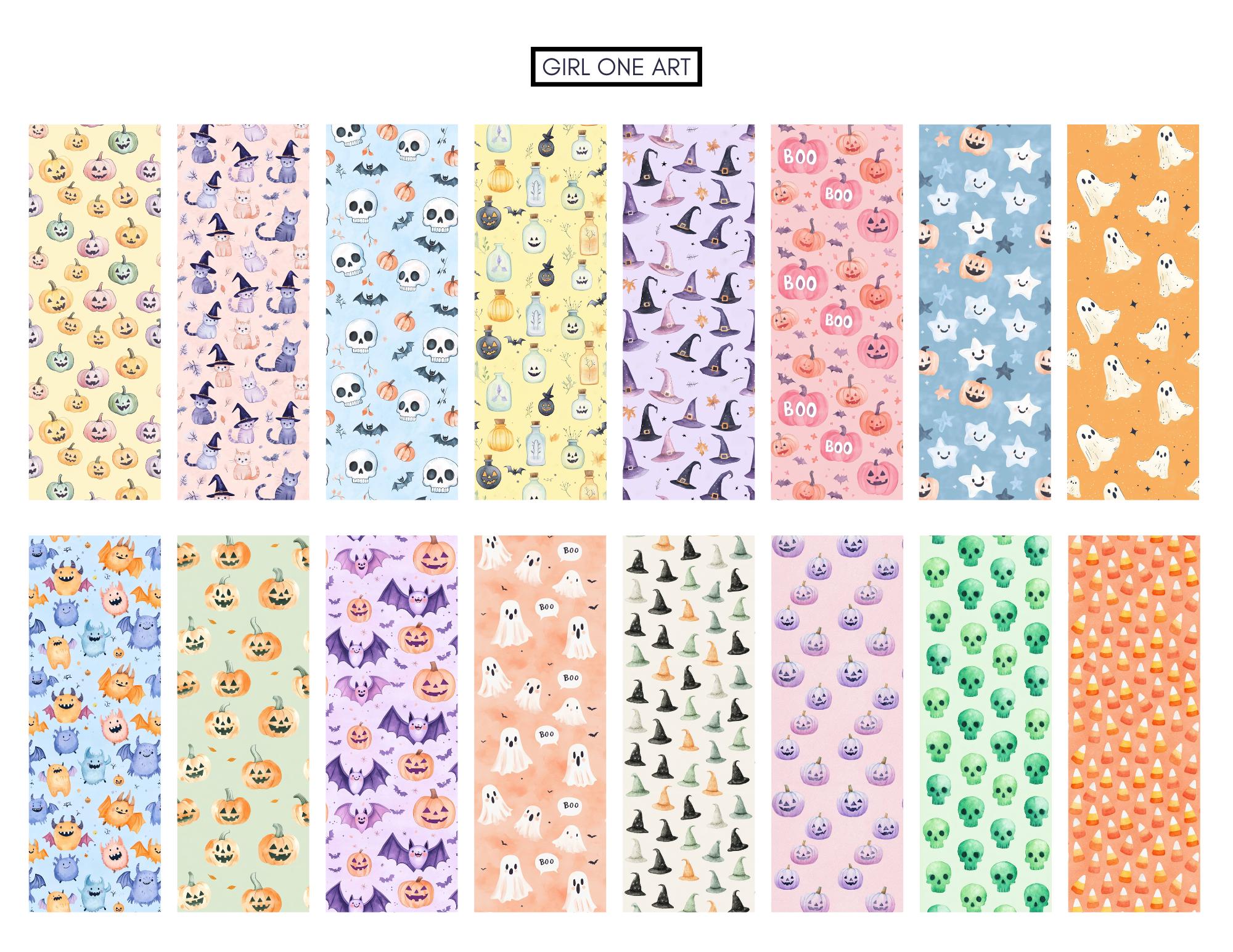 Sweet Spooky Digital Paper Mega Bundle: Halloween Witchy Patterns (PDF ...