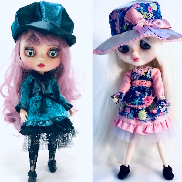 Ensemble complet pour Blythe et autres poupées à l'échelle 1/6, ensemble de vêtements romantiques et ensemble de robe gothique pour Blythe