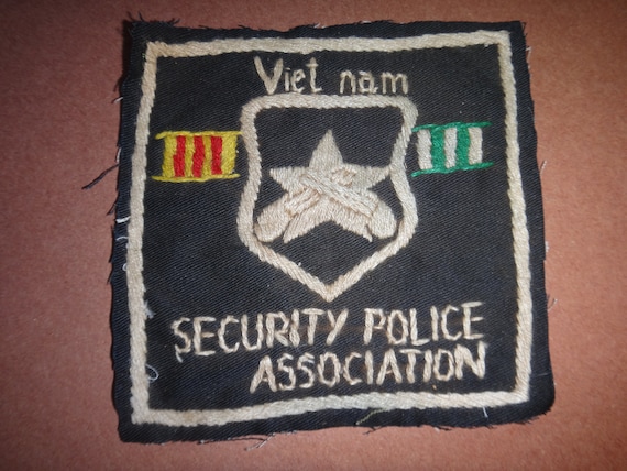 Vietnam War Hand Made Cloth Patch SECURITY POLICE… - image 1