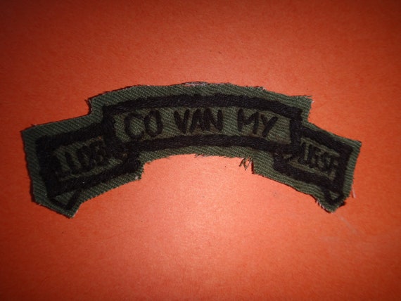 Hand Made Cloth Subdued Scroll Patch Vietnam War … - image 2