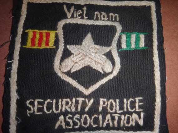 Vietnam War Hand Made Cloth Patch SECURITY POLICE… - image 2