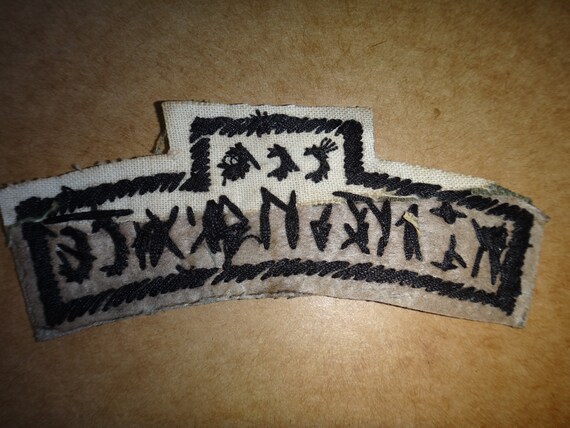 Hand Made Cloth Subdued Scroll Patch Vietnam War … - image 3