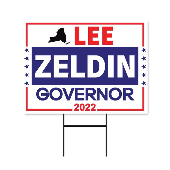 Lee Zeldin for New York Governor Yard Sign Coroplast 2022 Etsy