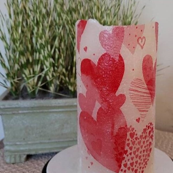 Valentine Candle Etsy