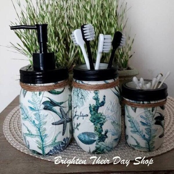 Beach Bathroom Decor Etsy