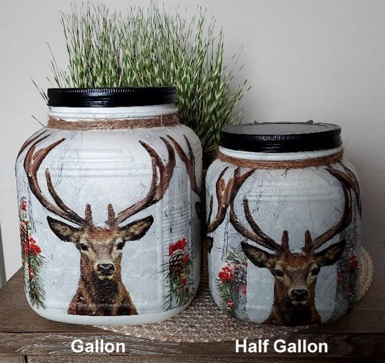 DEER Cookie Canister Deer Snack Canister Deer Canister Deer Etsy