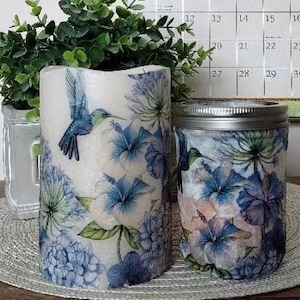 HUMMINGBIRD Flameless Candle w/Timer, Hummingbird Flameless Candle, Hummingbird Candle, Hummingbird Decoration,Housewarming Gift,Hummingbird