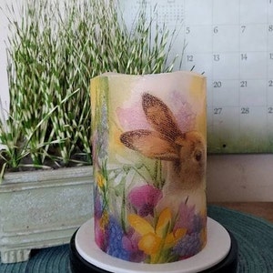 RABBIT Flameless Candle W/timer, Rabbit Flameless Candle, Rabbit Candle ...