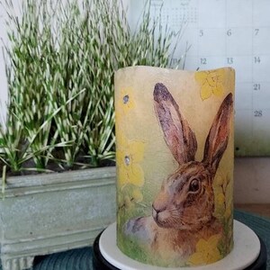 RABBIT Flameless Candle W/timer, Rabbit Flameless Candle, Rabbit Candle ...