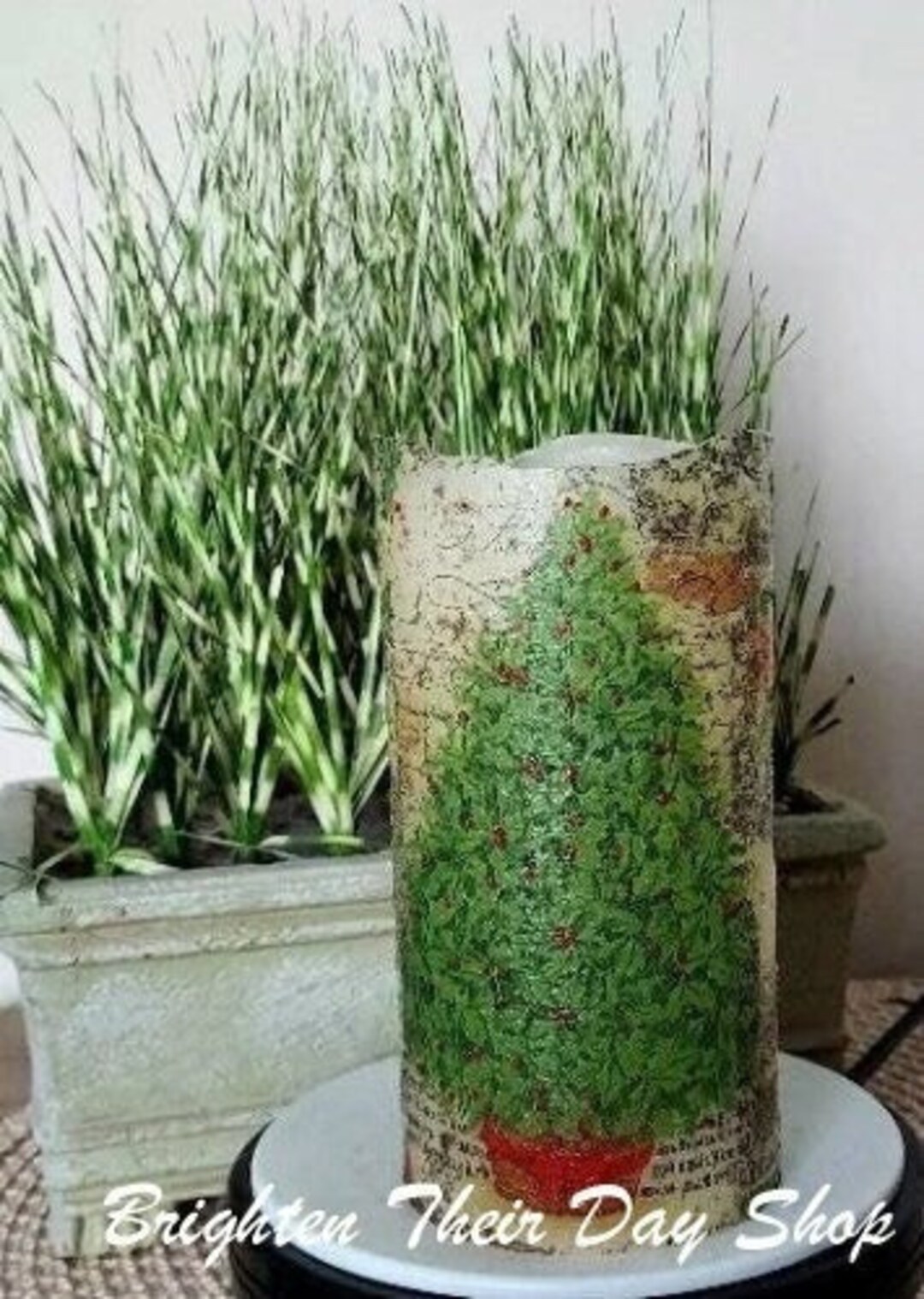 CHRISTMS FLAMELESS CANDLE W/timer, Christmas Candle, Flameless Candle