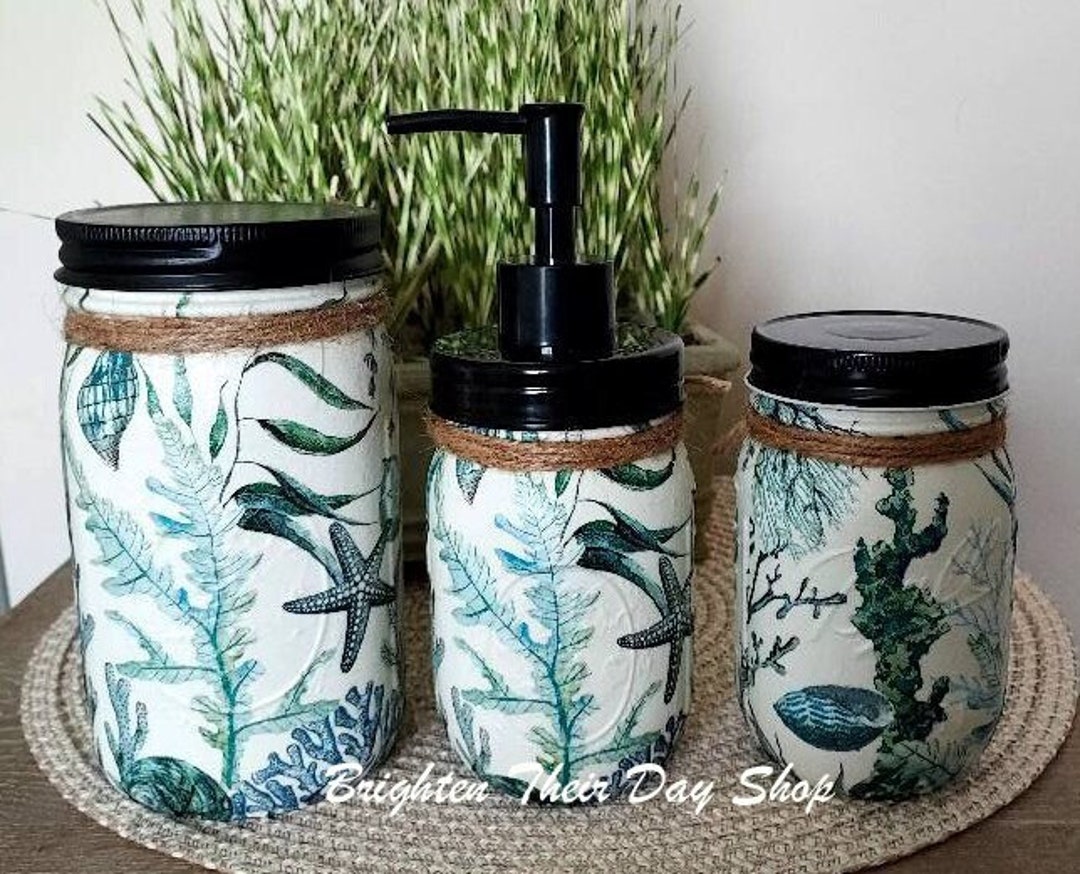 BEACH CANISTER SET Beach Canisters Beach Lover Gift Beach Etsy