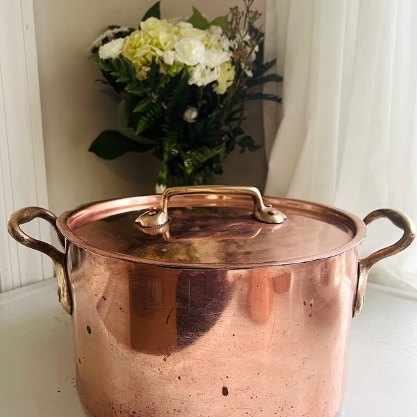 Copper Stock Pot Etsy