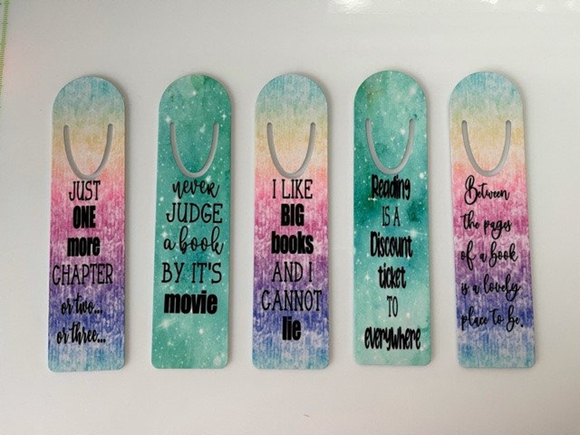Bookmarks Group of 5 Tie Dye/galaxy Etsy UK