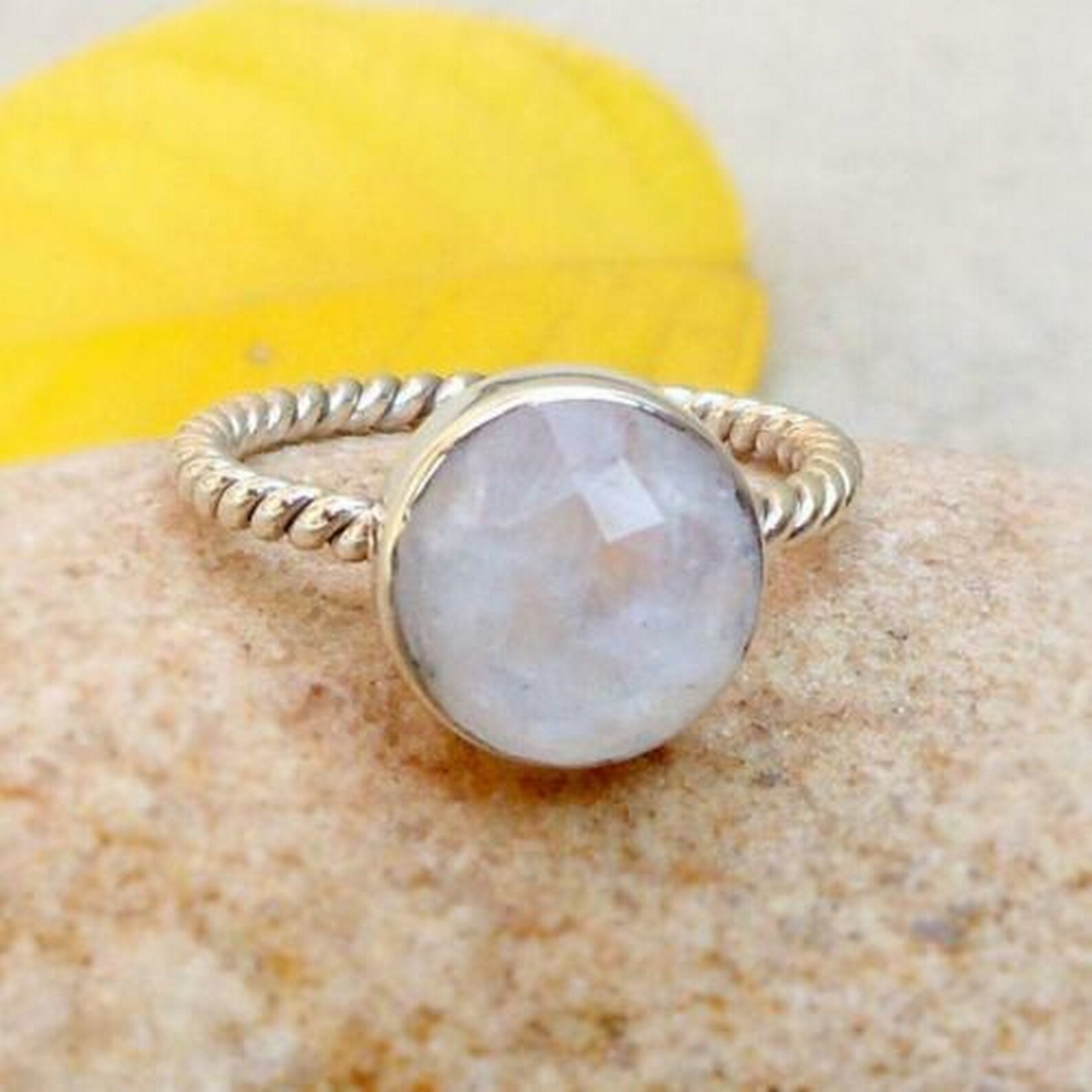 Moonstone Ring Wedding Ring Stacking Ring 925 Sterling Etsy