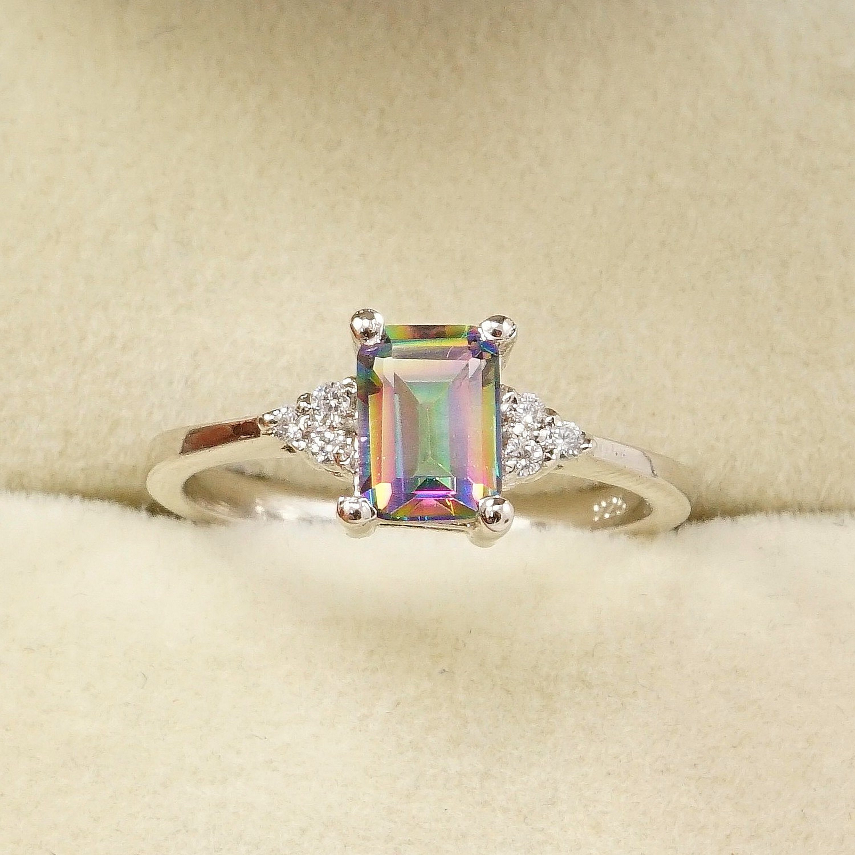 Alexandrite Women Ring 925 Sterling Silver Gemstone Ring Etsy