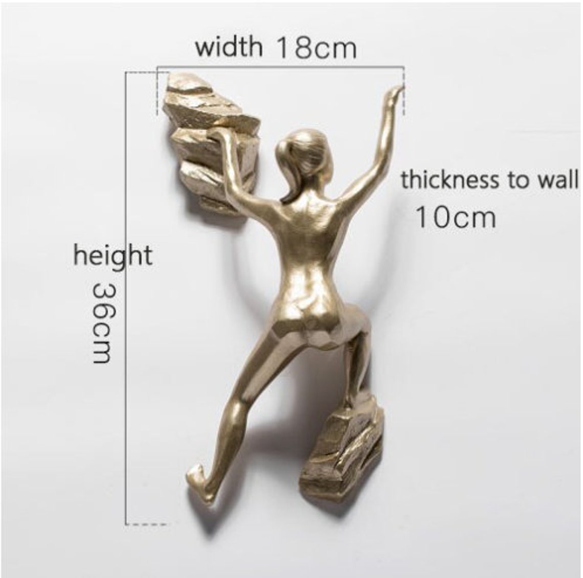 3D Industrial Style Rock Climbing Sculpture Statue Resin Etsy