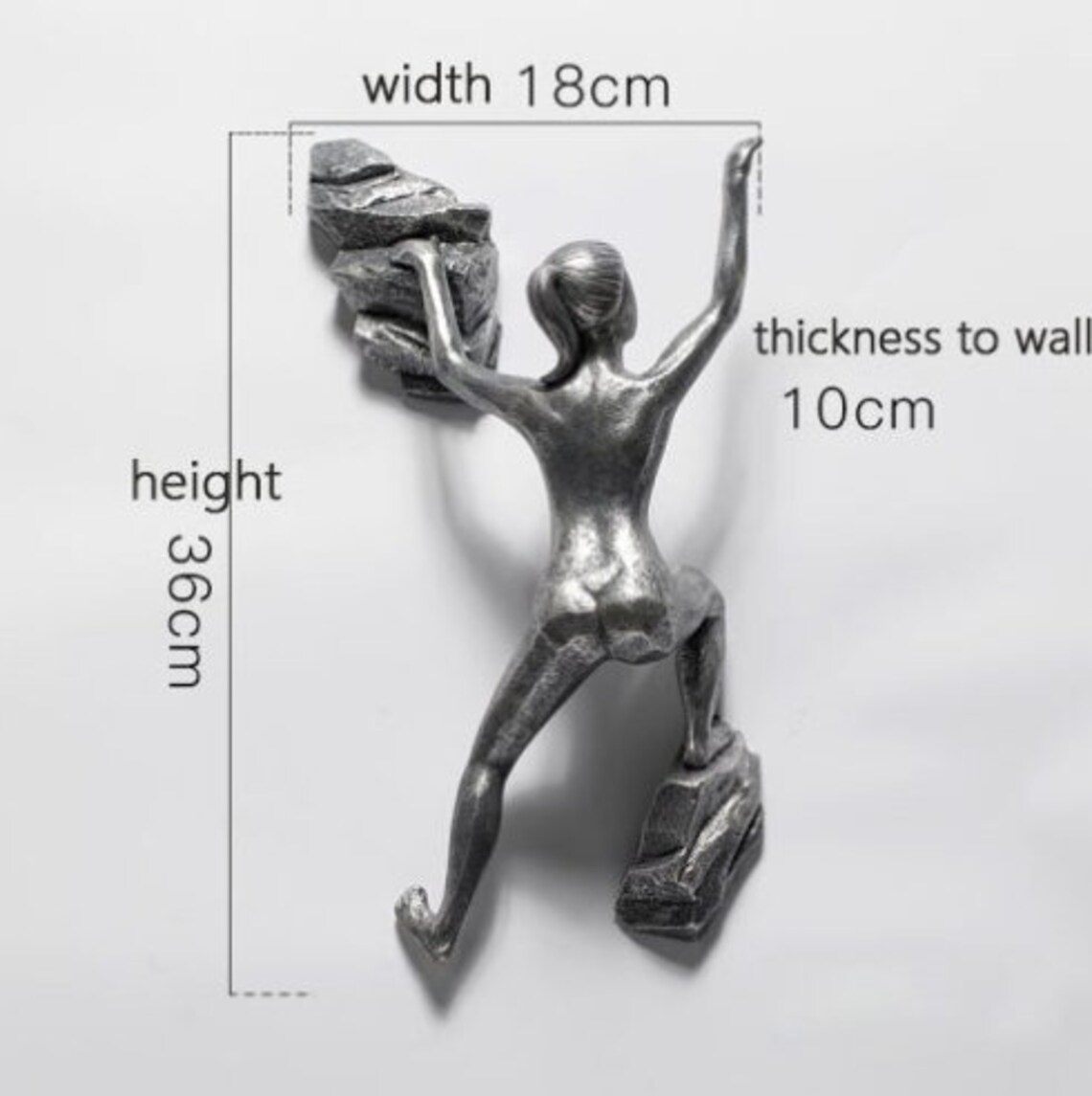 3D Industrial Style Rock Climbing Sculpture Statue Resin Etsy