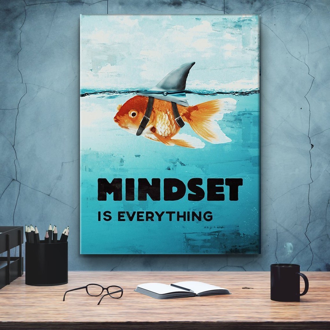 Powerful Mindset Is Everything Canvas Print Etsy