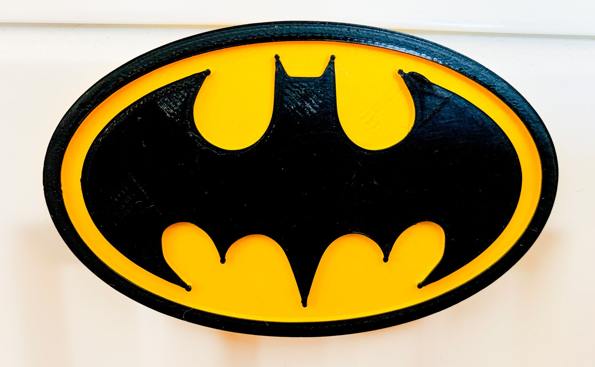 Batman Logo Sign Plaque Wall Art Decal 3D Printed Custom Etsy