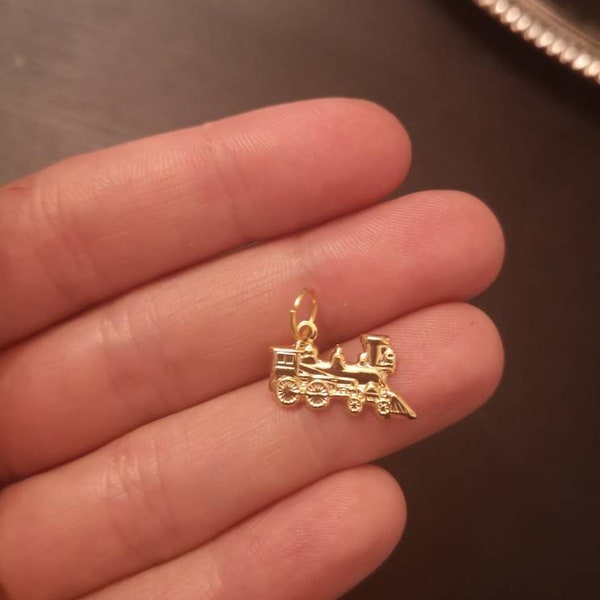 Gold Train Necklace Etsy