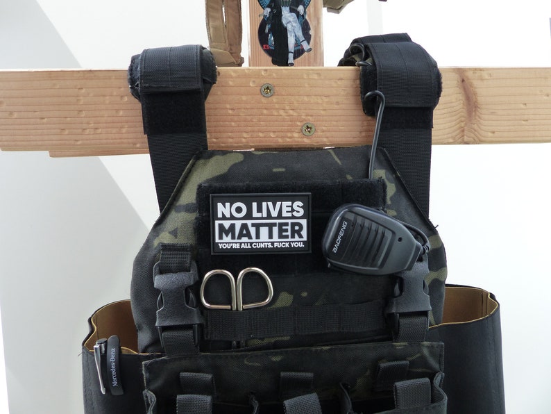 No lives matter PVC Morale Patch image 4